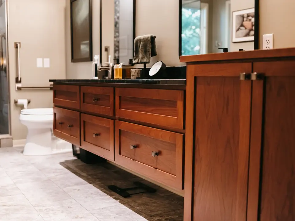 Luxury bathroom remodel by North Haven Design Build