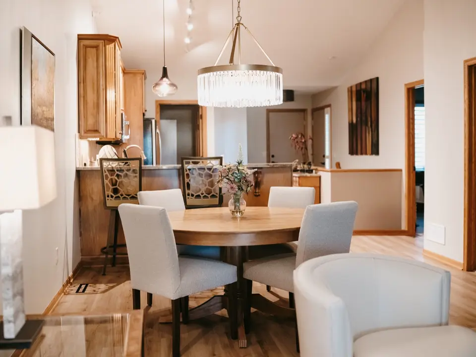 Open-concept dining room renovation by North Haven Design Build